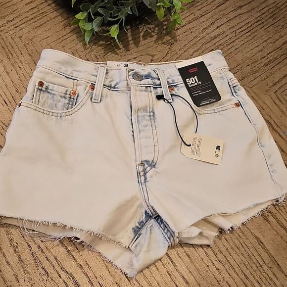 Levi's High Rise 501 Shorts Size 25 NWT - Picture 13 of 13